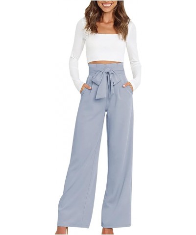 Womens Trousers Dress Pants 2024 High Waisted Wide Leg Pants Palazzo Work Tailored Pants Business Casual Slacks Pants 01sky B...