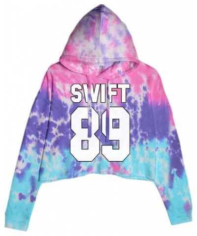 Swift 89 Birth Year Music Fan Era Poets Department Lover Cropped Fleece Hoodie Cotton Candy $24.64 Others