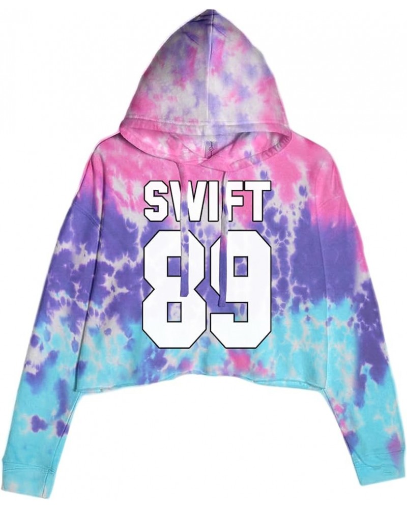 Swift 89 Birth Year Music Fan Era Poets Department Lover Cropped Fleece Hoodie Cotton Candy $24.64 Others