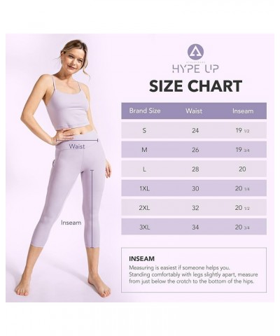 Women's High Waisted Buttery Super Soft Capri Length Activewear Leggings with Side Pockets (S-3X) Desert Sun $9.98 Activewear