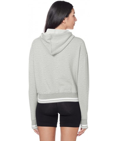 Women's Cropped Logo Pullover Hoodie Light Grey Heather $12.07 Hoodies & Sweatshirts