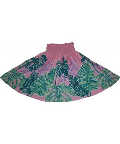 Hawaiian Pa'u Polynesian Hula Dance Skirt for Womens Pink Tapa $25.11 Skirts