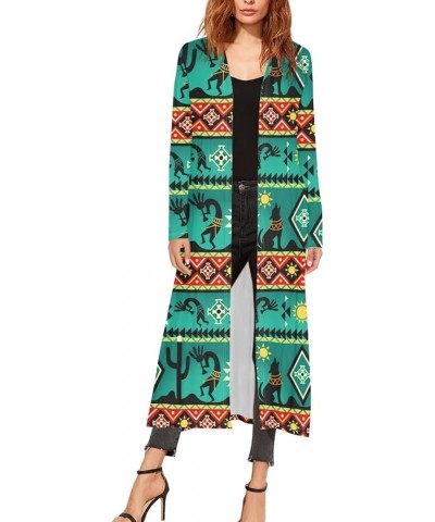 Women Long Sleeve Shirts Casual Kimono Fall Outfits Cover Up Cardigan Southwest Indian 2 $14.08 Sweaters