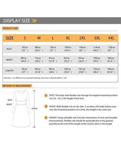 Women Dress Long Sleeve Midi Casual A-line for Party Club,Size S-4XL, Soft Comfortable Lightweight Math Style $17.15 Dresses