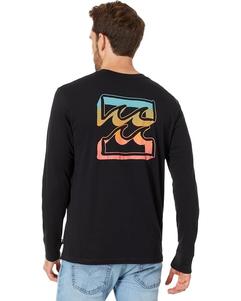 Men's Long Sleeve Graphic Tee Black $17.54 T-Shirts