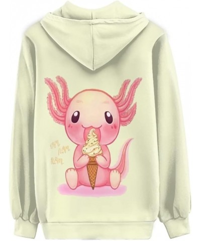 Women's Hoodies & Sweatshirts Zip Up Jacket Casual Fall Tops XS-5XL Cute Axolotl 4 $19.88 Hoodies & Sweatshirts