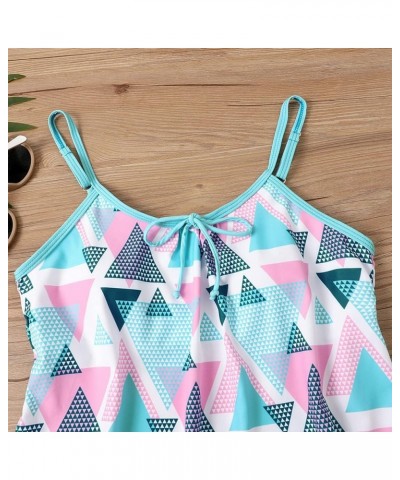 Womens Tankini Swimsuits with Skirt Two Piece Ruched Bathing Suits Push Up Swimwear 05-blue $13.99 Swimsuits