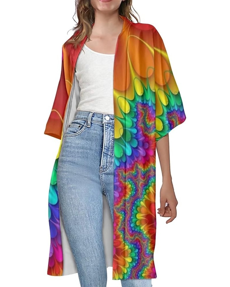 Summer Cardigans for Women Lightweight Blusas De Verano para Mujer Tie Dye $11.12 Sweaters