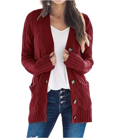 Women's Long Sweater Cardigan Sweater Top Outwear Casual Cardigan Sweater Top Jacket Fall Sweaters for 2023 Zy-wine $7.79 Swe...