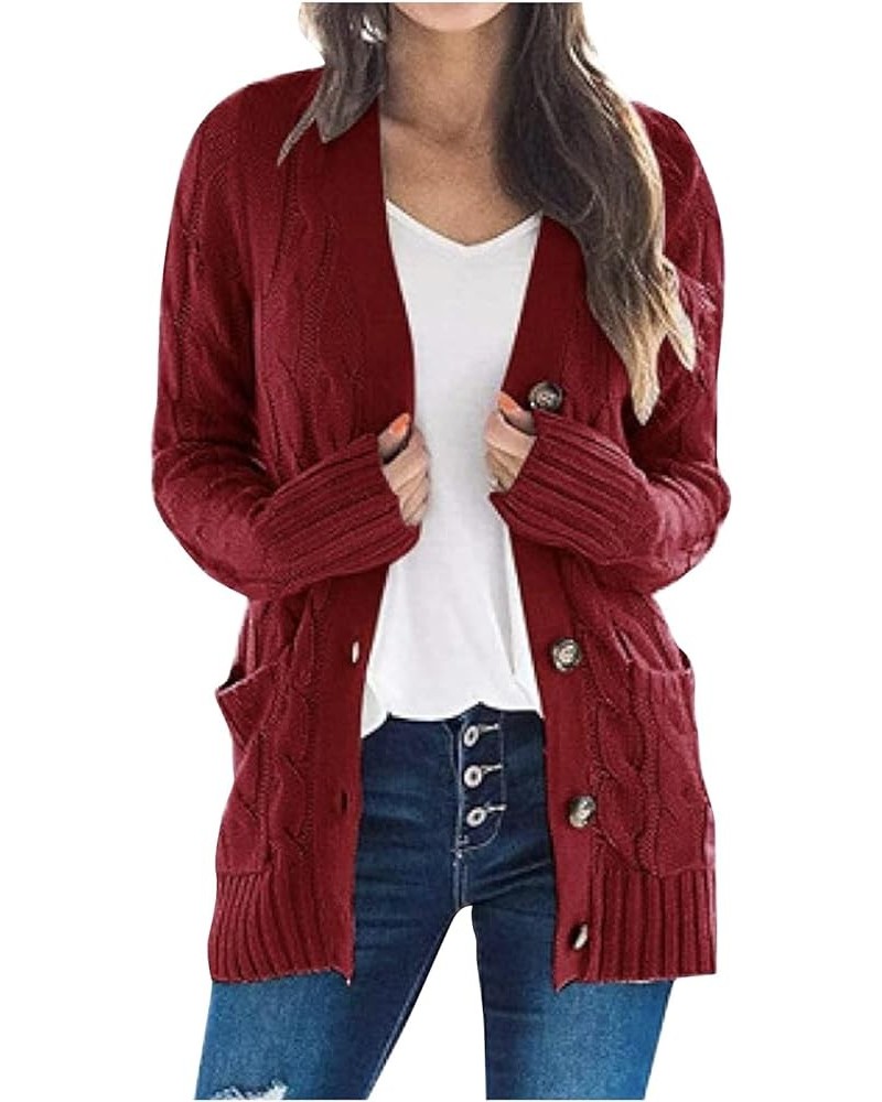 Women's Long Sweater Cardigan Sweater Top Outwear Casual Cardigan Sweater Top Jacket Fall Sweaters for 2023 Zy-wine $7.79 Swe...