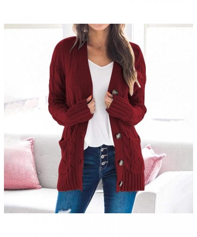 Women's Long Sweater Cardigan Sweater Top Outwear Casual Cardigan Sweater Top Jacket Fall Sweaters for 2023 Zy-wine $7.79 Swe...