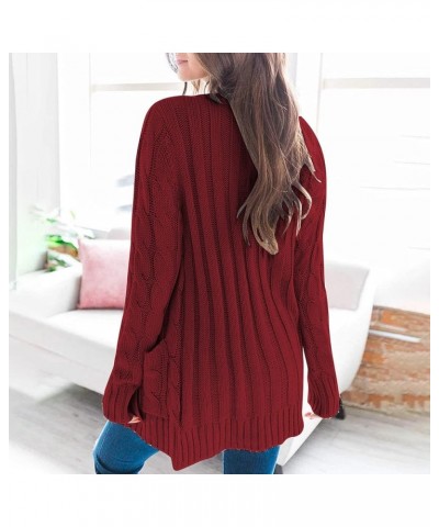 Women's Long Sweater Cardigan Sweater Top Outwear Casual Cardigan Sweater Top Jacket Fall Sweaters for 2023 Zy-wine $7.79 Swe...