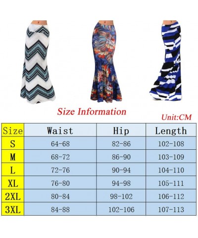 Women's Flower Print Fold Over Skirt High Waist Maxi Skirt Summer Beach Long Skirt Y-black Floral $12.41 Skirts