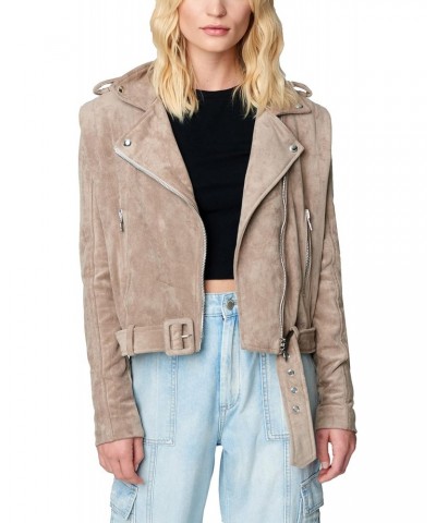 Womens Luxury Clothing Suede Moto Jacket, Comfortable & Stylish Coat, Chance Of Rain, Small $38.05 Coats