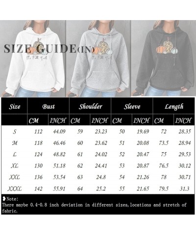 Waffle Hoodie for Women,Halloween Bat Casual Pullover Sweatshirts Drawstring Hooded Basic Sweatshirt Fall 2023 2-beige $10.25...