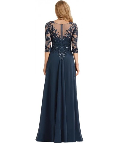 Women's Lace Mother of The Bride Dresses for Wedding Chiffon Formal Dress A Line Evening Gown with Sleeves Lavender $40.95 Dr...