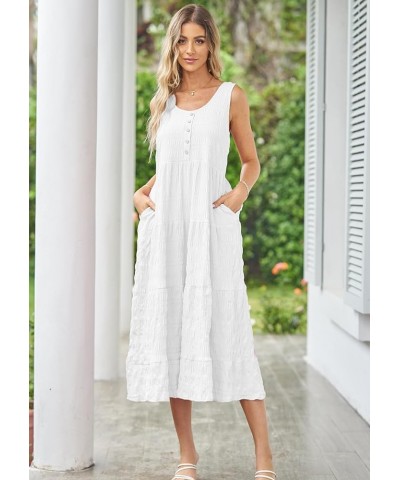 Women 2023 Women Dress: Casual Dresses Perfect for Beach, Outdoor Gathering, Shopping and Party Wedding Dresses 091-white $12...