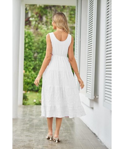 Women 2023 Women Dress: Casual Dresses Perfect for Beach, Outdoor Gathering, Shopping and Party Wedding Dresses 091-white $12...