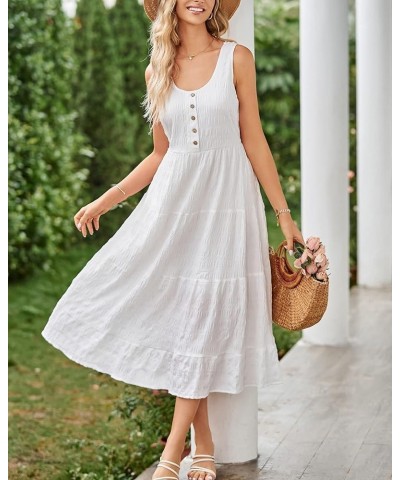 Women 2023 Women Dress: Casual Dresses Perfect for Beach, Outdoor Gathering, Shopping and Party Wedding Dresses 091-white $12...