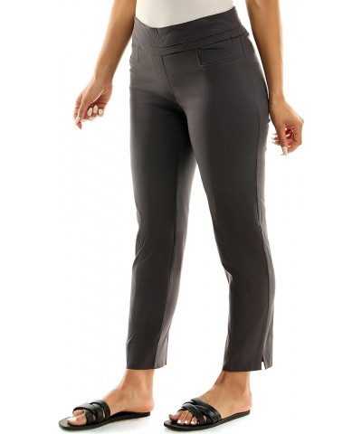 Women's Pull-on Ankle Length Pants Made with Millennium Fabric Grey $15.40 Pants