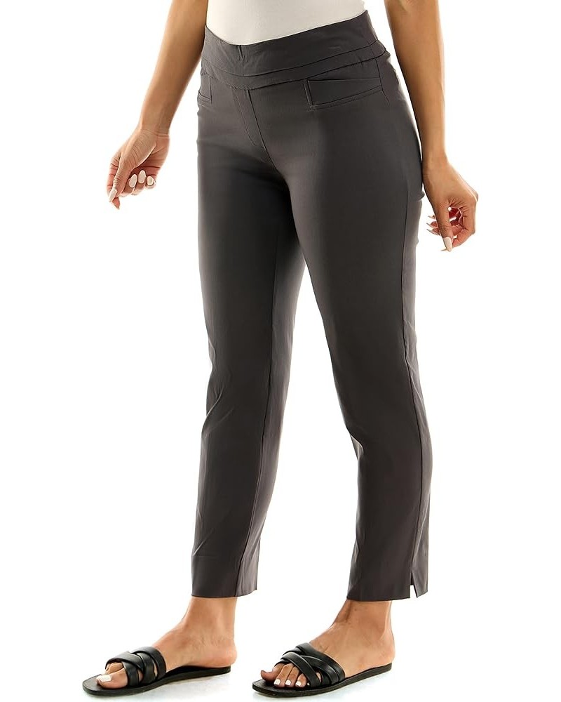 Women's Pull-on Ankle Length Pants Made with Millennium Fabric Grey $15.40 Pants