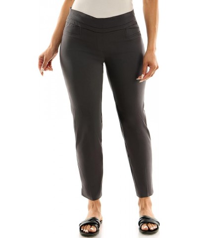 Women's Pull-on Ankle Length Pants Made with Millennium Fabric Grey $15.40 Pants