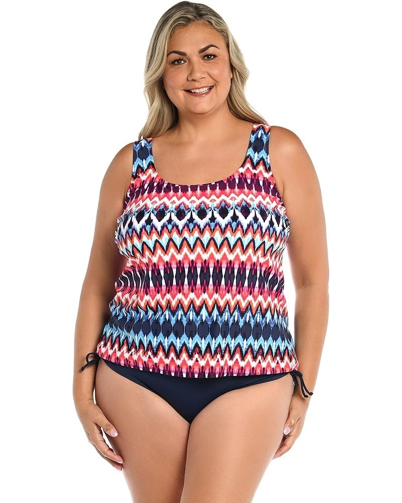 Women's Standard Scoop Neck Tankini Swimsuit Top Multi//Tribal Times $29.31 Swimsuits