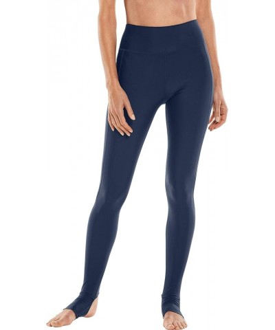 UPF 50+ Women's Serra Mesa Stirrup Swim Leggings - Sun Protective Navy $19.78 Swimsuits