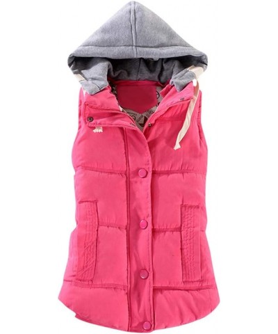 Women Vest Female Warm Sleeveless Jacket Cotton Solid Hooded Vest For Outerwear Sweatshirt Jacket No Hood Plus Size Jacket Ho...