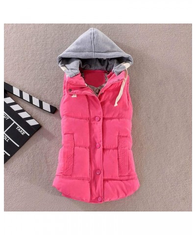 Women Vest Female Warm Sleeveless Jacket Cotton Solid Hooded Vest For Outerwear Sweatshirt Jacket No Hood Plus Size Jacket Ho...