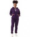 Matching Sets for Women Comfy Cozy Sweat Sets Pullover Hoody Sweatshirts and Long Pants Tracksuit Sets Purple 205 $21.19 Acti...