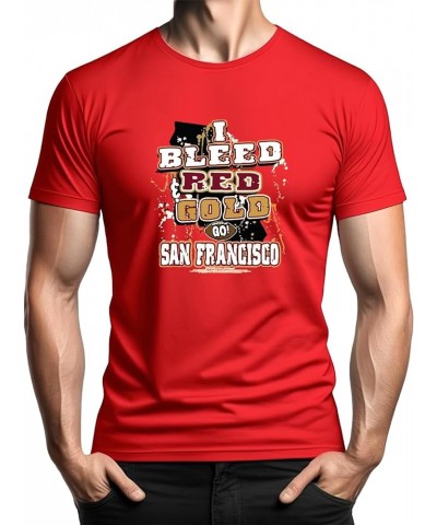 I Bleed T Shirts for Football Fans - Unisex San Francisco Red & Gold $14.55 T-Shirts