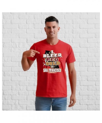 I Bleed T Shirts for Football Fans - Unisex San Francisco Red & Gold $14.55 T-Shirts