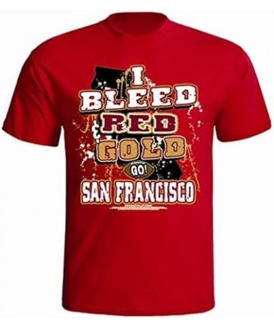 I Bleed T Shirts for Football Fans - Unisex San Francisco Red & Gold $14.55 T-Shirts