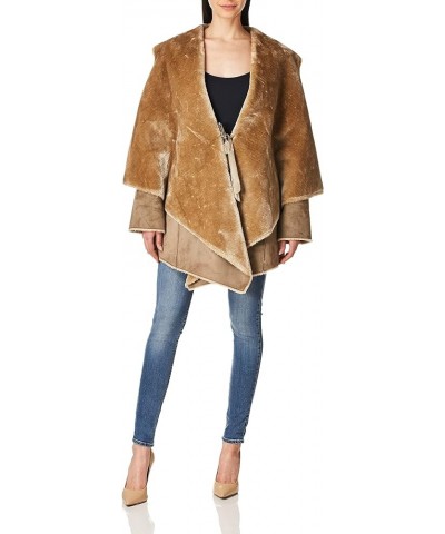 Women's Shawl Collar Faux Shearling Mushroom $64.89 Scarves