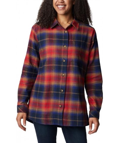 Women's Holly Hideaway Flannel Shirt Nocturnal Multi Tartan $23.61 Blouses