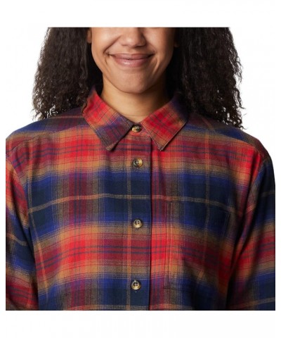 Women's Holly Hideaway Flannel Shirt Nocturnal Multi Tartan $23.61 Blouses