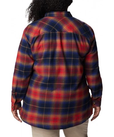 Women's Holly Hideaway Flannel Shirt Nocturnal Multi Tartan $23.61 Blouses