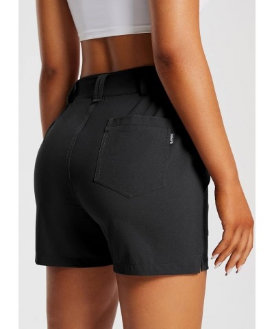 Women's 4.5" Golf Hiking Shorts Stretch Quick Dry with Zipper Pockets Outdoor Causal Summer Shorts UPF 50+ Black $24.50 Shorts