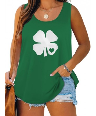 Plus Size St. Patrick's Day Shirts for Women Summer Casual Short Sleeve Green Tops 54_spe Green $13.50 Others