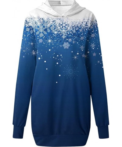 Women's Crewneck Sweatshirts Graphic Sleeve Hoodie Christmas Printed Sweatshirt Top Crew Neck Sweatshirts 5-blue $11.76 Hoodi...