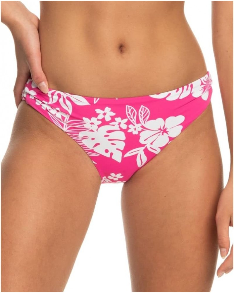 Women's Standard Beach Classics Hipster Bikini Bottom Shocking Pink Hello Aloha 232 $20.03 Swimsuits