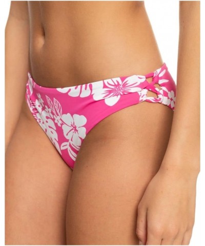 Women's Standard Beach Classics Hipster Bikini Bottom Shocking Pink Hello Aloha 232 $20.03 Swimsuits