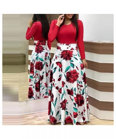 Women's Romper Dress Holiday Party Splice Maxi Dresses Flower Colorblock Swing Dress Maxi Summer Shorts White $10.19 Dresses