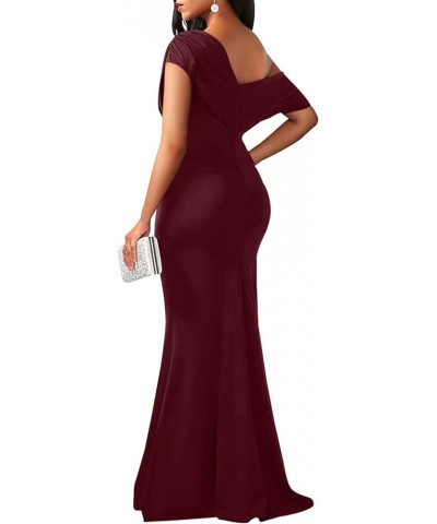 Women’s Bodycon Formal Maxi Dresses Elegant Sleeveles Evening Party Long Dress 523-1burgundy $26.21 Dresses