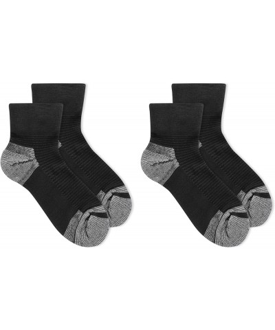 Women's Advanced Relief Blisterguard Socks-2 & 3 Pair Packs-Non-Binding Cushioned Comfort Textured Black - Ankle (2 Pairs) $1...