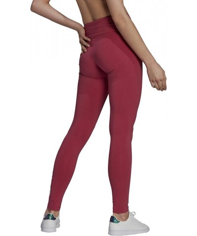 Women's Essentials High-Waisted Logo Leggings Wild Pink/White $12.92 Activewear