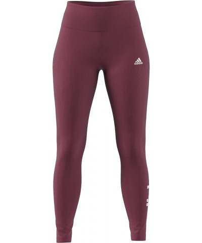 Women's Essentials High-Waisted Logo Leggings Wild Pink/White $12.92 Activewear