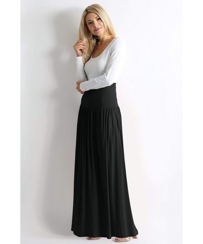 Maxi Skirts for Women Ankle Length Skirt Casual Long Skirt High Waisted Maxi Skirt Reg and Plus Size Skirt Long Skirt Black $...