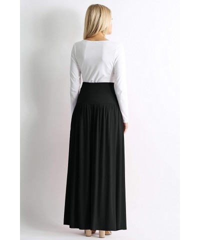 Maxi Skirts for Women Ankle Length Skirt Casual Long Skirt High Waisted Maxi Skirt Reg and Plus Size Skirt Long Skirt Black $...